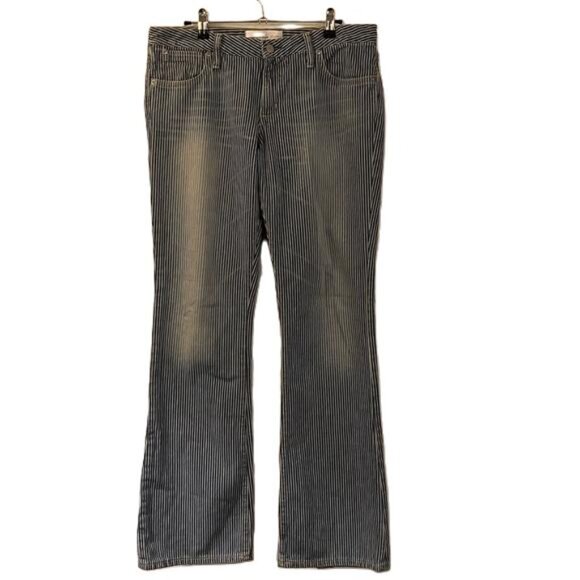 Paper Denim & Cloth Women's Pinstripe Flare Jeans Size 30 - Picture 5 of 6